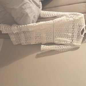 SELF PORTRAIT INSPIRED Gorgeous white eyelet star tiered dress custom